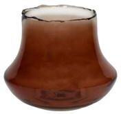 BIDK Home Famiglia Amber Vase Glass Sm