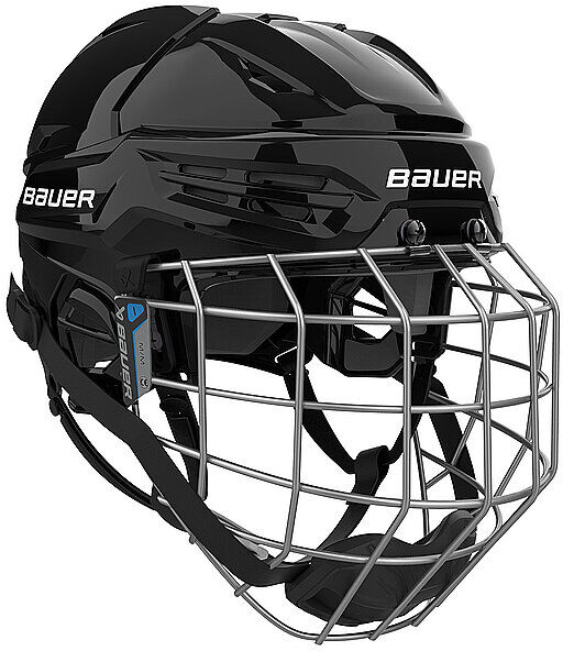 BAUER Herren Eishockeyhelm Re-Akt 55 inkl. Gitter schwarz   52-57CM M