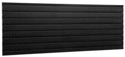 "NewAge Products Pro Series 84"" Slatwall Backplash - Black Diamond Plate"