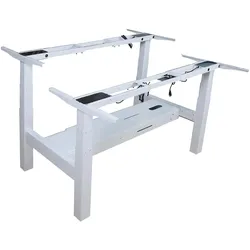 equip, Tischbeine + Tischgestell, ERGO Elektrisches-Sitz-Steh-Tischgestell, Doppelmotor, Weiss
