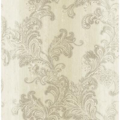 Seabrook Designs Seabrook Design Hestia Paisley Trail Unpasted Wallpaper