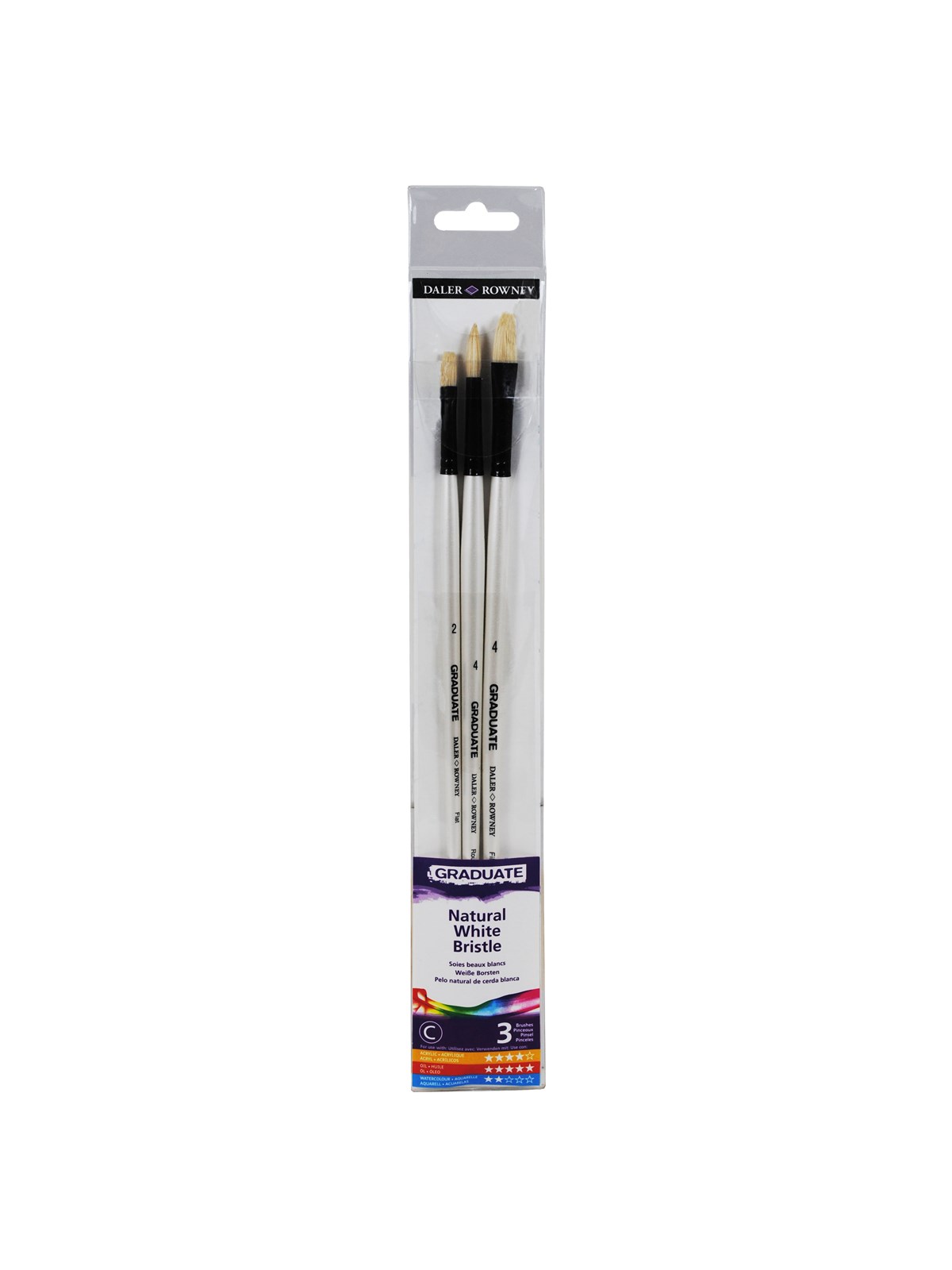 Daler-Rowney Graduate Bristle Set 3 pcs