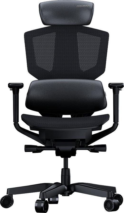 COUGAR Argo One, PC-Gamingstuhl, 150 kg, Netz-Sitz, Netz-Rückenlehne, Schwarz, Schwarz