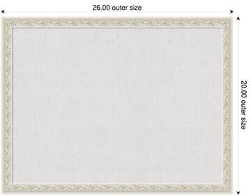 Amanti Art Cloud Dancer Canvas Magnetic Board, Belvedere Framed Memo Board