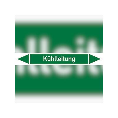 Rohrleitungskennzeichen Kühlleitung - 187x26 mm Folie selbstklebend