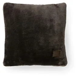 benuta Finest - Kissen Lux Dunkelgrau 50x50 cm