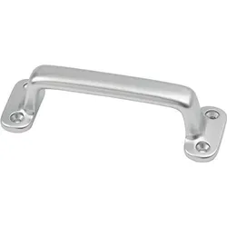 hermeta Handgriff A.22mm L.110mm B.36mm Alu-Guss silberf.elox.Löcher 4 - 4255-01E
