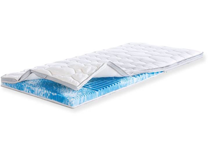 Topper, Weiß, 160x200 cm, Kaltschaum, 7 Zonen, Ergonomisch, F.A.N.-Frankenstolz-Schlafkomfort