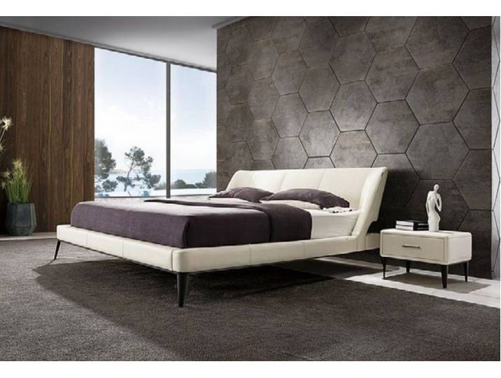 Xlmoebel Polsterbett Designer Holzbett mit Polsterung und stilvollem Design (Packung, Bett), Hergestellt in Europa