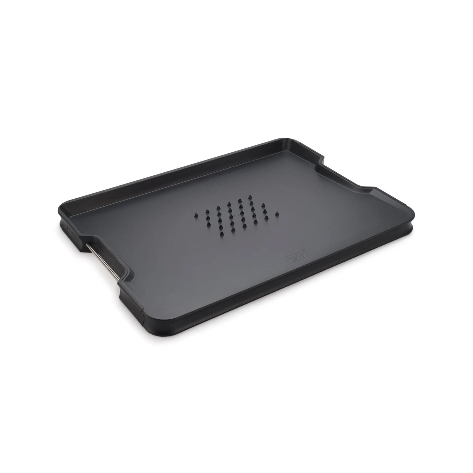 Joseph Joseph Cut & Carve Plus snijplank met ingebouwde schaal zwart Large