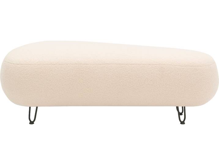 Hocker Looks XVI , beige (creme), B:143cm H:46cm T:80cm, 100% Polyester, LOOKS BY WOLFGANG JOOP, Hocker, Hocker