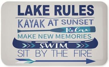 "Stupell Lake Time Traditions Printed Anti-Fatigue Floor Mat, design by Louise Allen Designs, 30""x18"""