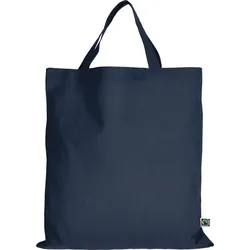 TEXXILLA Tasche aus Fairtrade-zertifizierter Baumwolle mit zwei kurzen Henkeln, dunkelblau