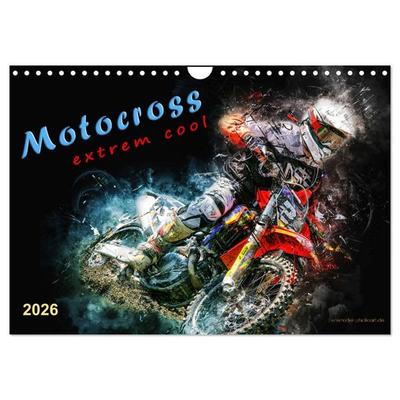Motocross - extrem cool (Wandkalender 2026 DIN A4 quer), CALVENDO Monatskalender
