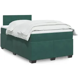 vidaXL, Boxspringbett, Yamiser (Block mit Quadraten) (120 x 190 cm)
