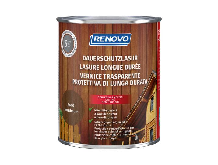 Renovo Dauerschutzlasur Nussbaum 0.75 l Seidenglanz