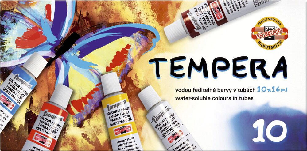 KOH-I-NOOR Temperafarben 10 x 16,0 ml 162548