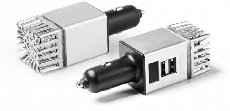 CARREGADOR ISQUEIRO TECHNAXX 2XUSB PURIF
