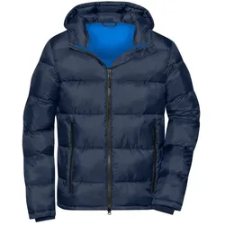 Winter-Steppjacke "JN1168" - XL - navy/electric-blue