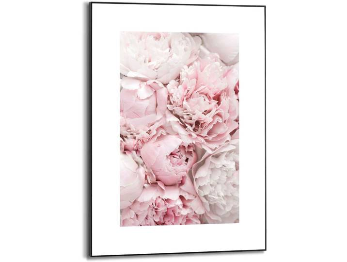 Bild REINDERS Gerahmtes Bild Pfingstrosen Blumen - Romantisch , rosa (farbe bild(er): rosa), B:50cm H:70cm, MDF, Bilder, Bild