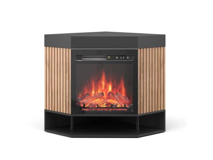 Vicco Elektrokamin Lynea, Schwarz, 100 cm