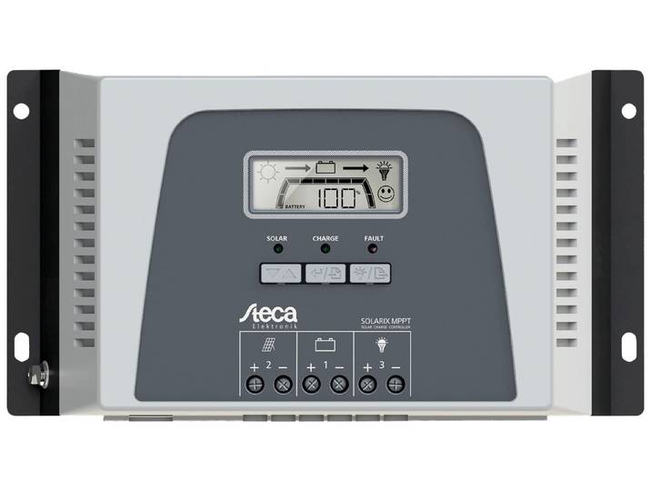 Solarladeregler STECA Solarix MPPT 3020 , grau, B:13cm H:8cm T:33cm, Spannungsregler, Solarladeregler