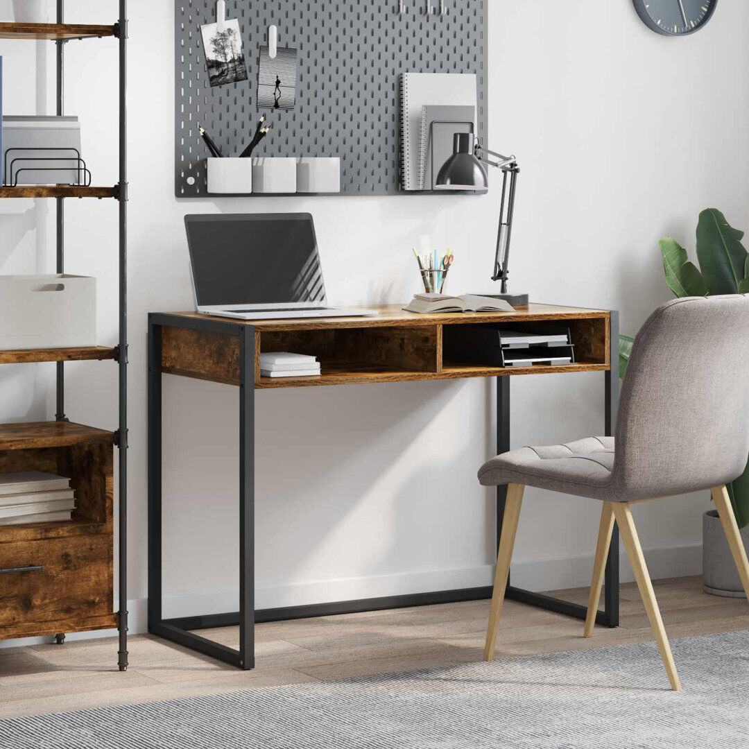 Trent Austin Design Writing Desk Smoked Oak 75cm H X 100cm W X 50cm D
