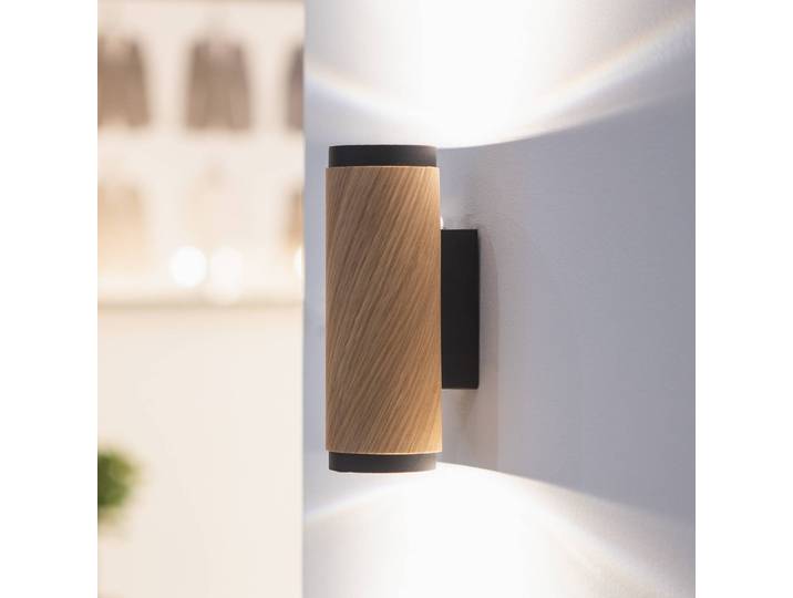 Elobra Wandlampe Bolivia, dimmbar, Holz hell, für Wohn- / Esszimmer, Holz, Modern, Wandleuchte, Wandlampe Innen