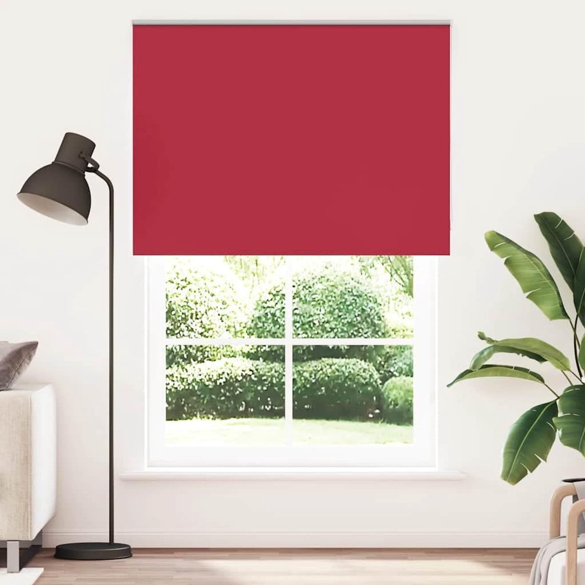 Verduisterend rolgordijn Rood Breedte: 1566 cm