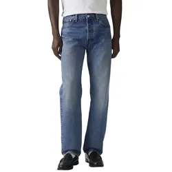 Levi's 501 Jeans Straight Fit in Mittelblau-W32-L30