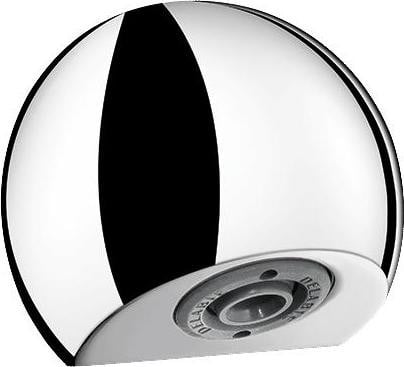 Delabie douchekop model ROUND vandalsikker aansluiting G1/2B geschikt voor panelen van 1-15 mm dik