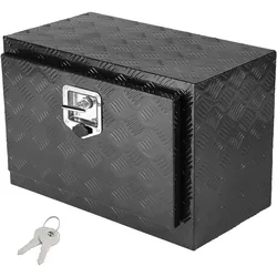 VEVOR Truckbox Werkzeugbox, Unterboden-Anhängerbox, Werkzeugkasten 610 x 355 x 405 mm Pickup-Aufbewahrungsbox, Aluminiumlegierung, 30 kg belastbarer Werkzeugkasten, abschließbare Aufbewahrungsbox