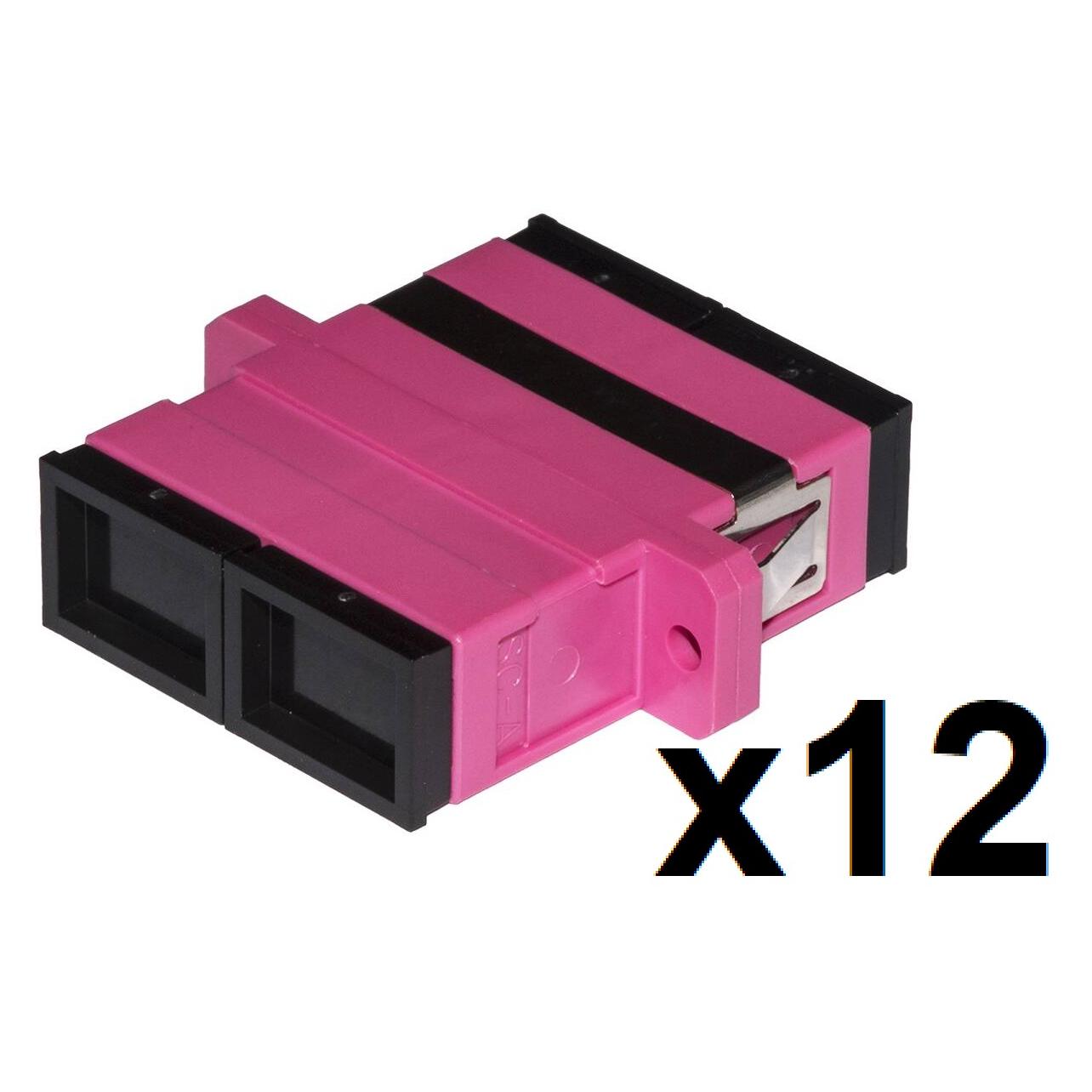 Link Packung mit 12 SC-SC-Glasfaseradaptern (LKSCD412)