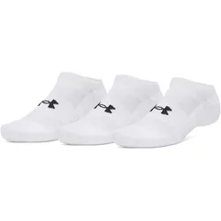3er Pack UNDER ARMOUR Performance Cotton No-Show Socken 100 - white/white/ultimate black XL (47.5-50.5)