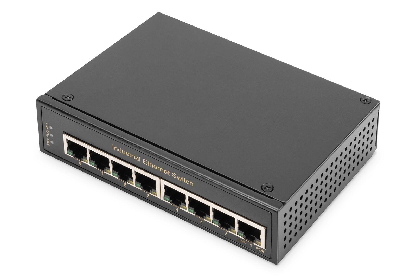 Digitus 8 Port Gigabit Ethernet Netzwerk Switch,Industrial, Unmanaged DN-651108