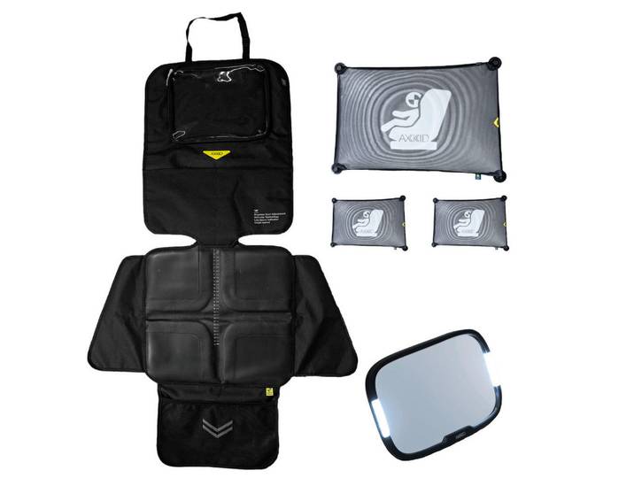 Axkid Kindersitzunterlage, Kunststoff, Textil, Karton, 5x7x2 cm, verhindert das Verrutschen des Sitzes, passend für alle gängigen Fahrzeuge, leicht zu reinigen, Universalgrösse, Baby on Tour, Kindersitz, Kindersitz-Zubehör