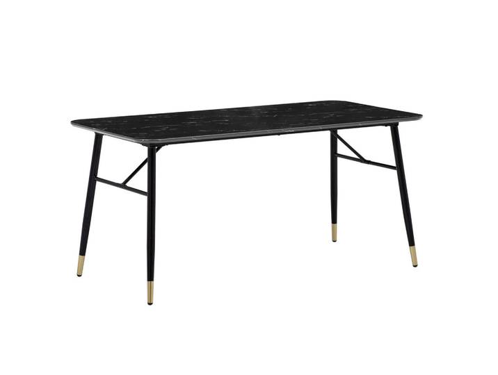 Mid.you Esstisch, Schwarz, Holzwerkstoff, rechteckig, konisch, 90x76x180 cm, Esszimmer, Esstische, Esstische