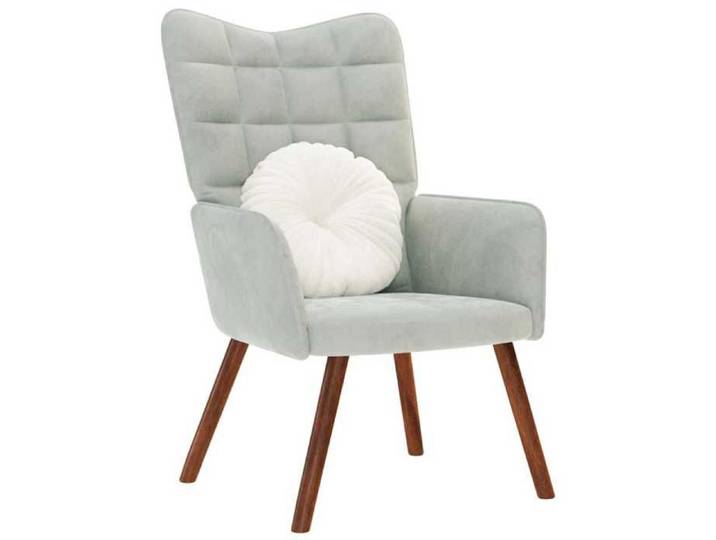 Chaise de relaxation Gris clair Velours 4016810