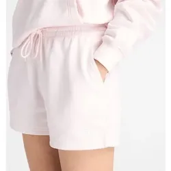 NEW BALANCE Damen Hose Sport Essentials French Terry Short, Größe L in Pink 41500
