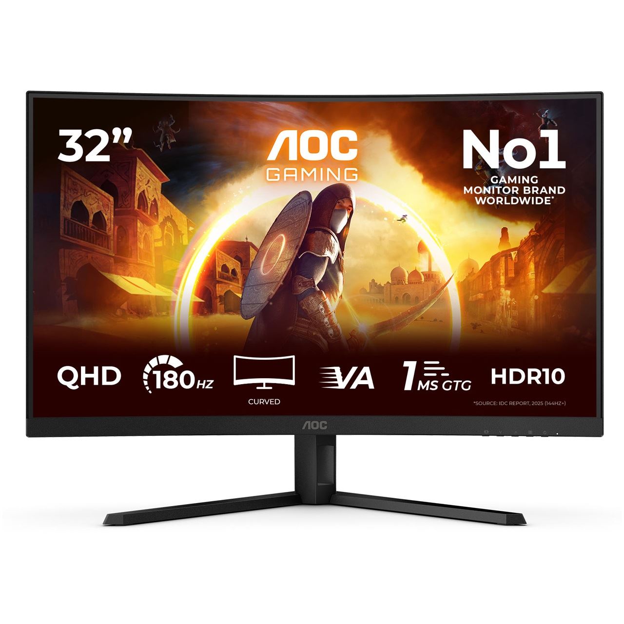 32" (81,28cm) AOC CQ32G4VE schwarz 2560x1440 1xDisplayPort 1.4 / 2xHDMI 2.0