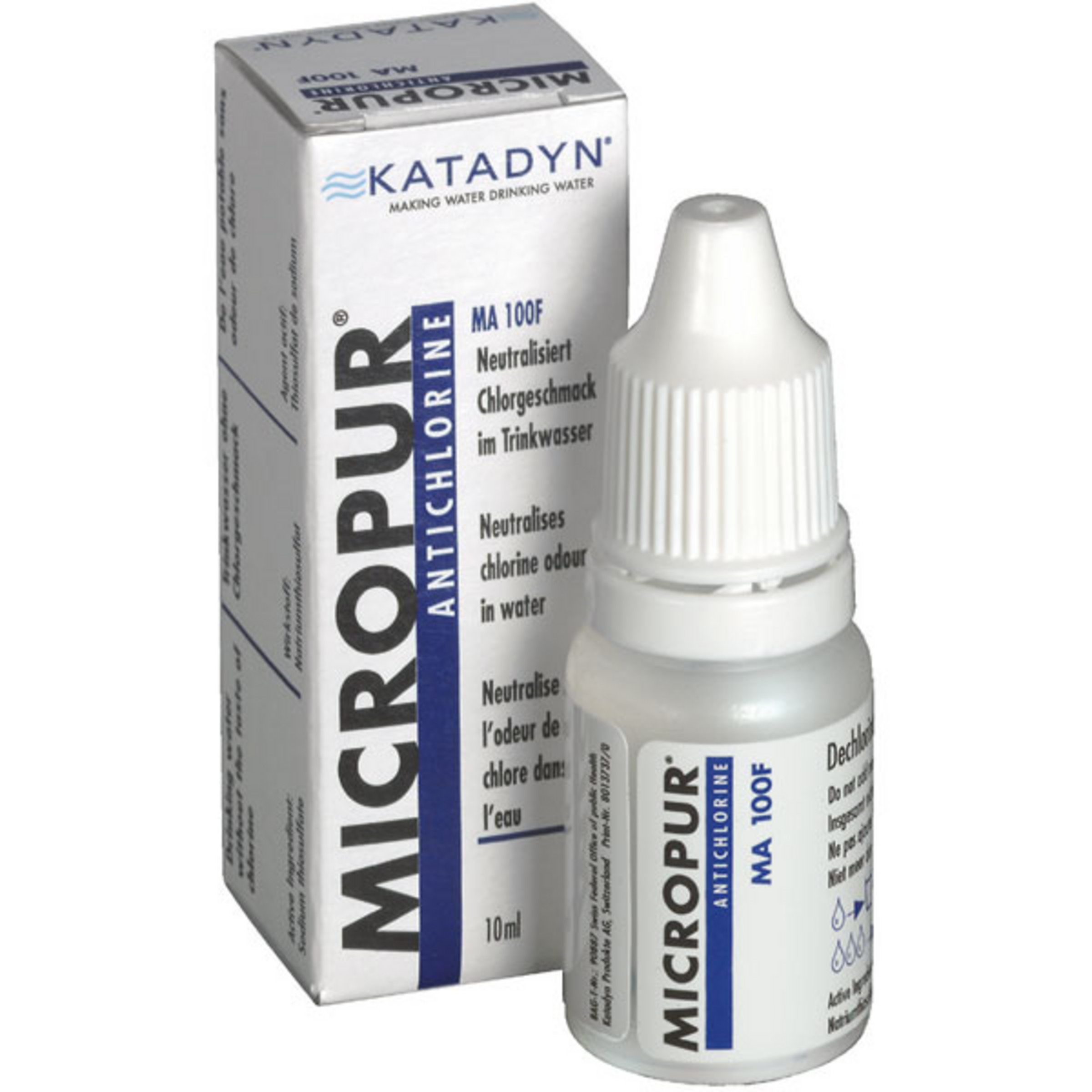 Katadyn Micropur Antichlor MA 100F Wasseraufbereitung Größe 10ml Trekking