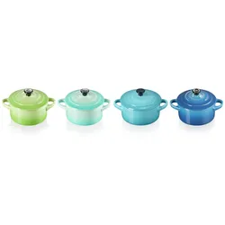 LE CREUSET Mini-Cocotte 4er-Set 10cm MEERESBRISE - D ca. 10.00
