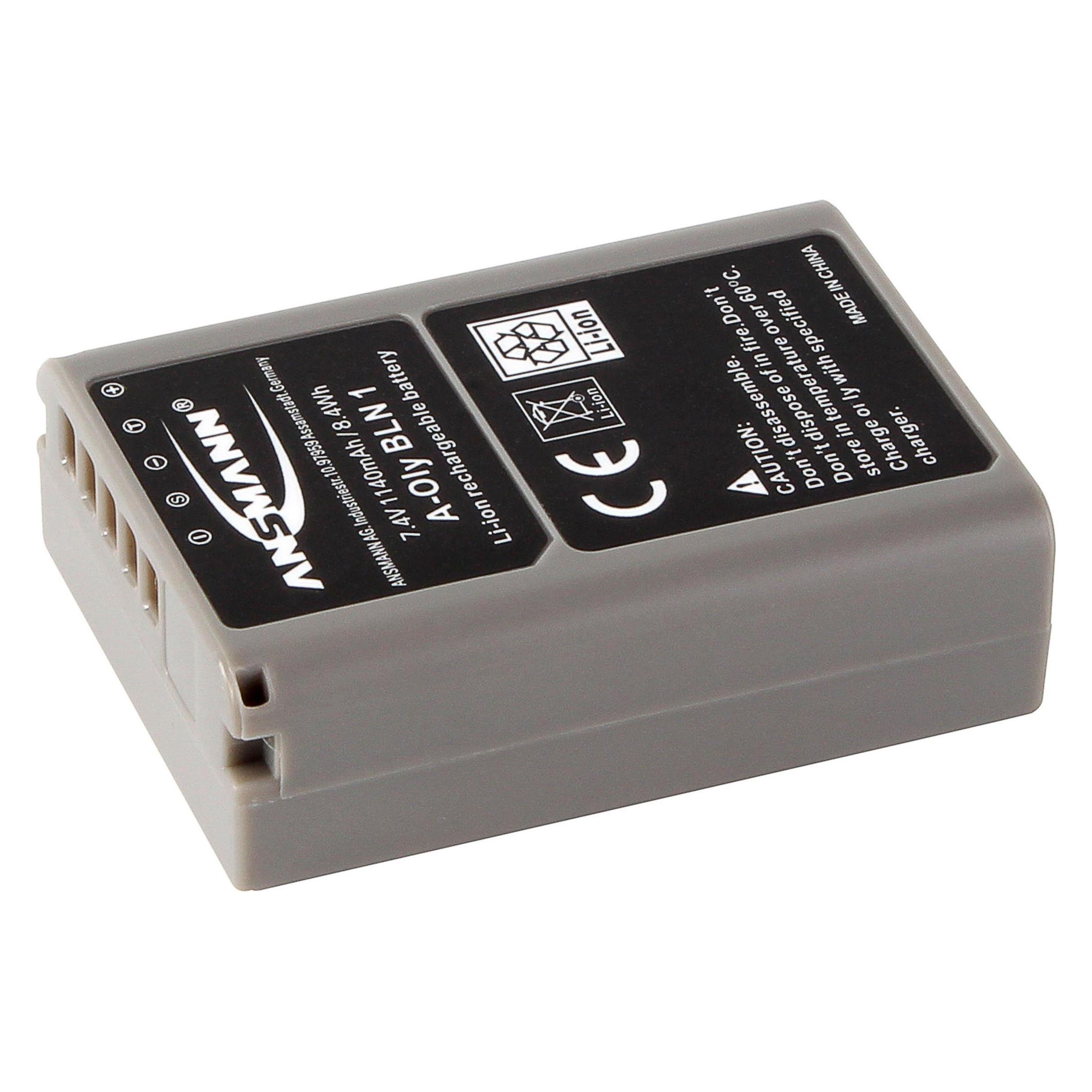 Ansmann A-Oly BLN-1 1140mAh 7,4V (Kamera Akku Ladegerät) (1400-0058)