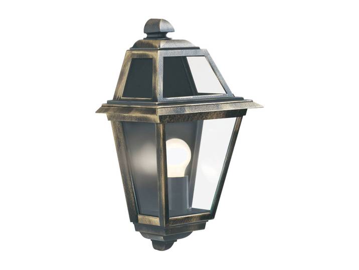 Searchlight Aussenwandleuchte New Orleans, bronze / altmessing, Aluminium, Antik, Wandleuchte außen