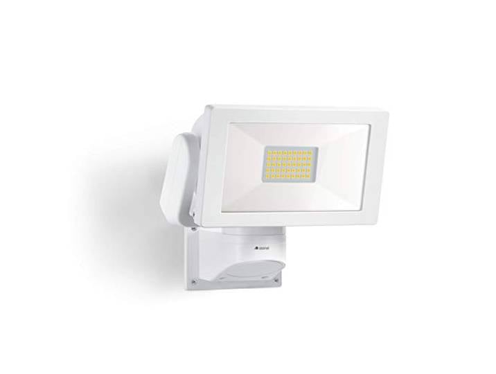 STEINEL Projecteur LED extérieur LS 300 blanc 29\,5 W\, blanc neutre 4000 K\, pour jardin et garage\, IP44