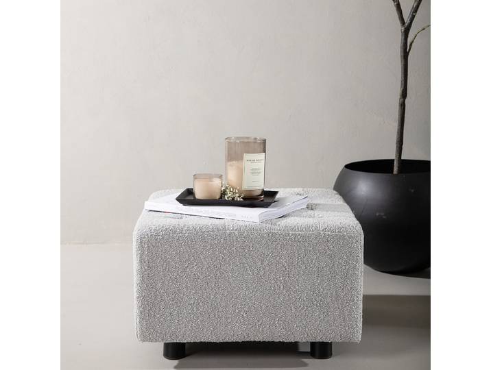 Pouf Bowie 51 x 32 x 51cm Gris