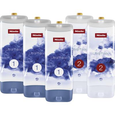 MIELE Feinwaschmittel "Set 5x Miele UltraPhase", transparent, 5 Stk., Reinigungsmittel, bestehend aus UltraPhase 1 und 2 - Halbjahresvorrat