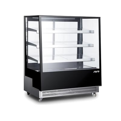 Saro Kuchenvitrine, 650 Liter Modell PATRICIA, 3 verstellbare Glasböden, auf Rollen