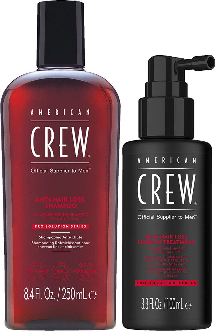 350ml American Crew Anti-Hairloss Set (Shampoo 250ml + Treatment 100ml)