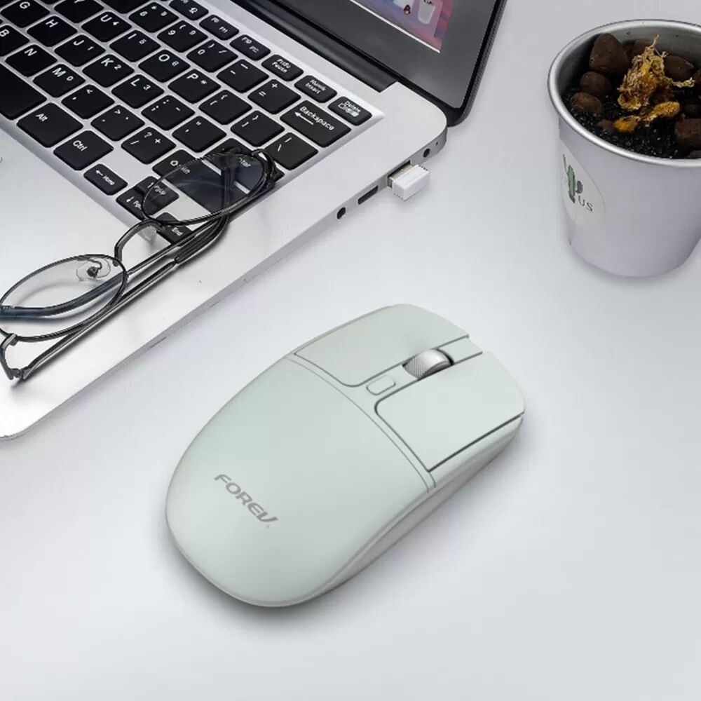 INF Souris sans fil - Mode double 2.4G + Bluetooth, Clic silencieux, Molette en métal Gris